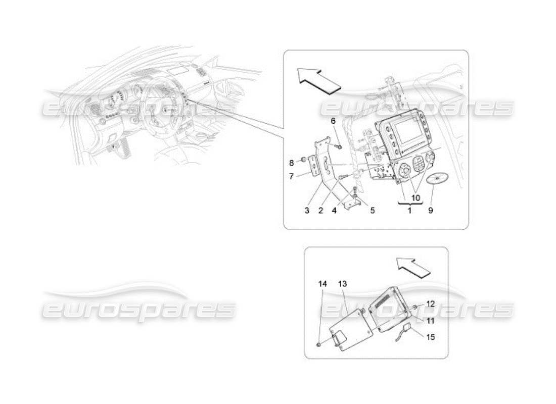 maserati qtp. (2005) 4.2 it system parts diagram