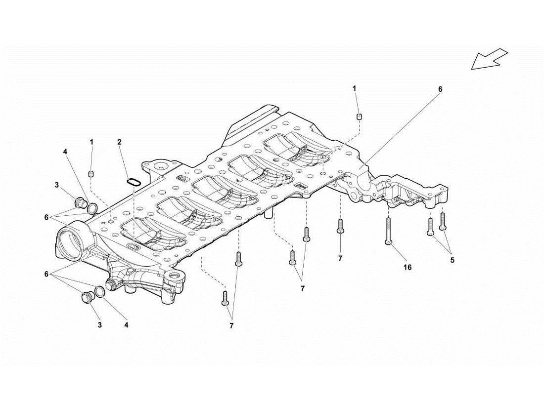 lamborghini gallardo lp560-4s update oil sump part diagram