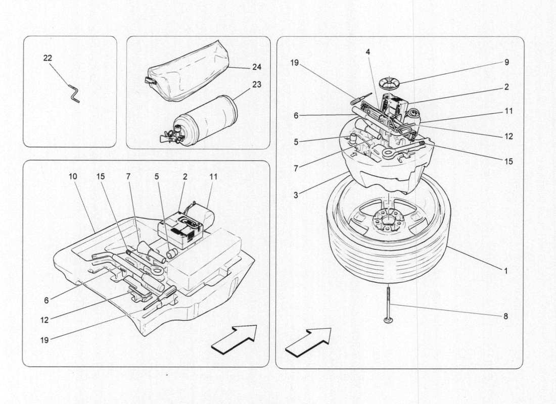 maserati qtp. v6 3.0 bt 410bhp 2015 accessories provided parts diagram