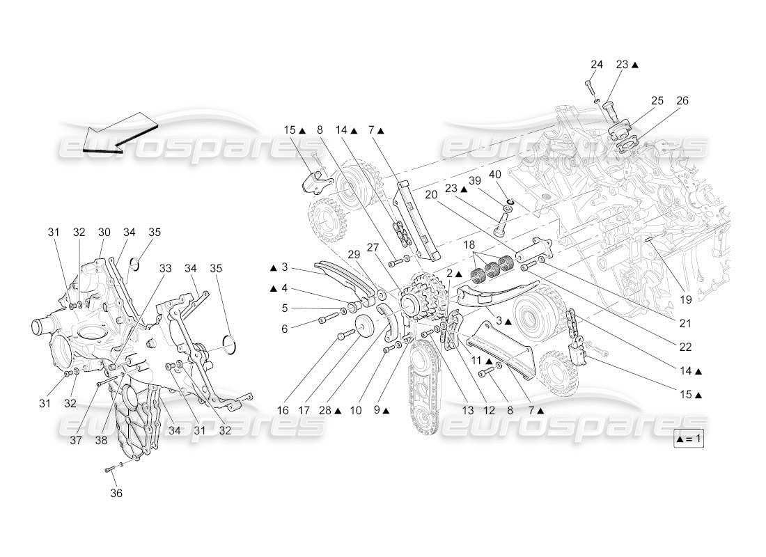 maserati qtp. (2010) 4.2 auto timing part diagram