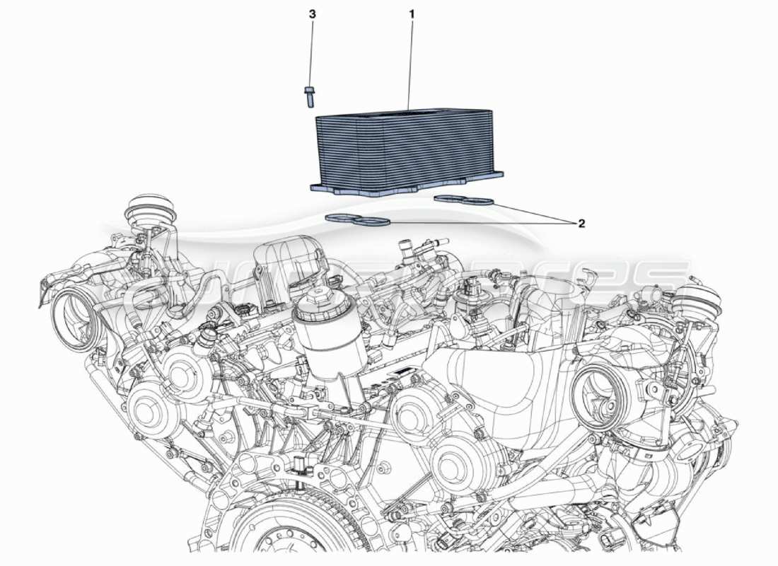 ferrari 488 challenge heat exchanger parts diagram