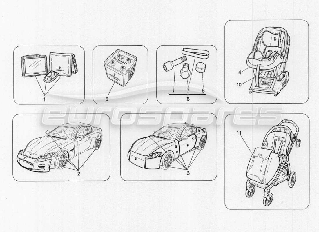 maserati granturismo special edition after market accessories parts diagram
