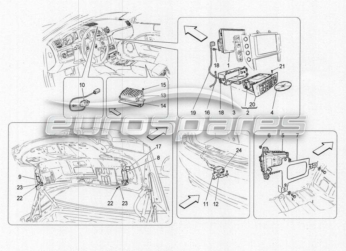 maserati grancabrio mc centenario it system parts diagram