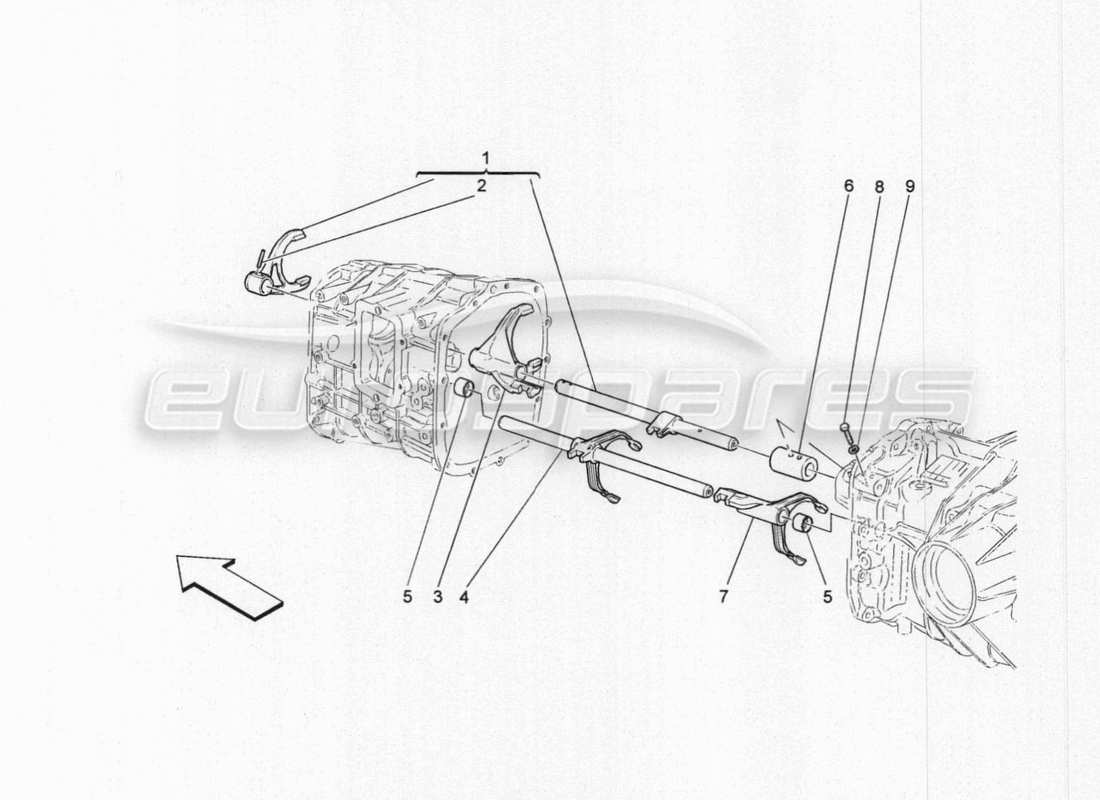maserati granturismo special edition inner controls parts diagram