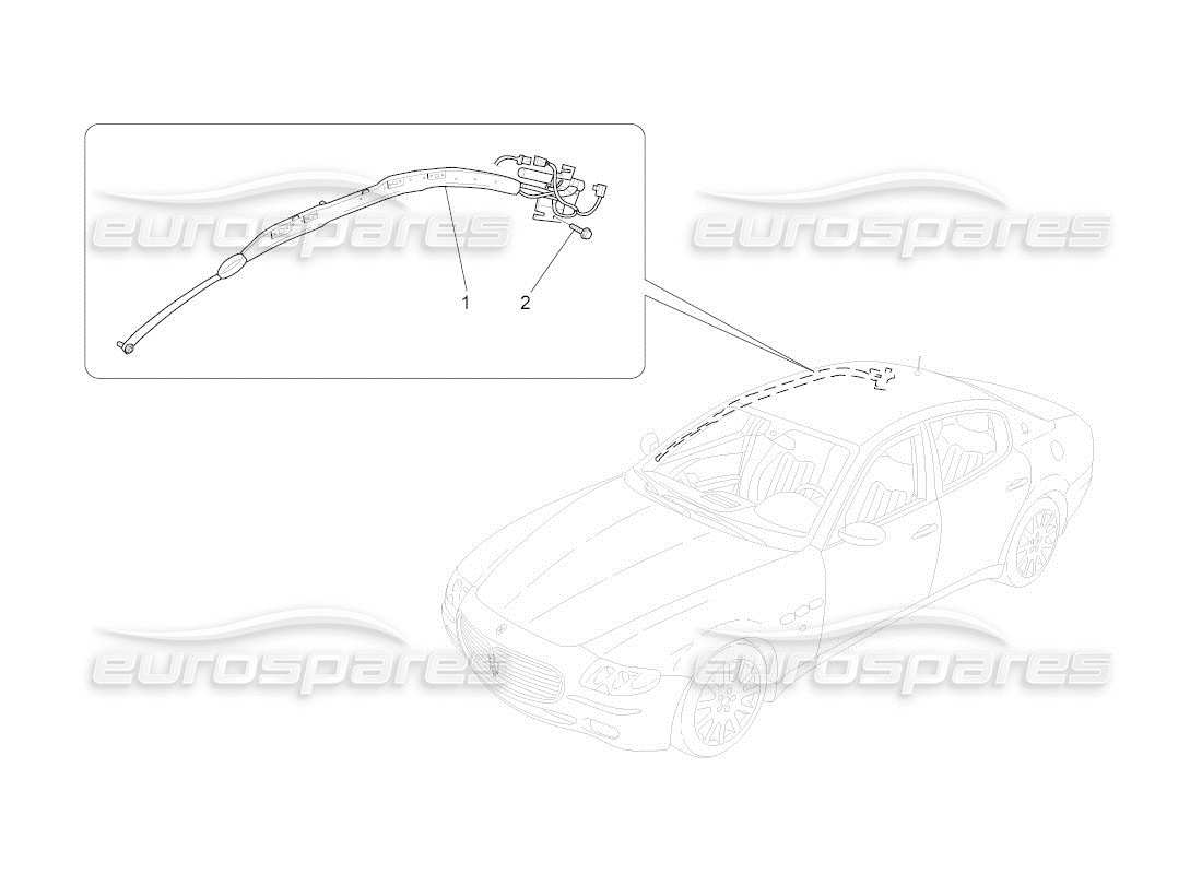 maserati qtp. (2011) 4.2 auto window bag system parts diagram