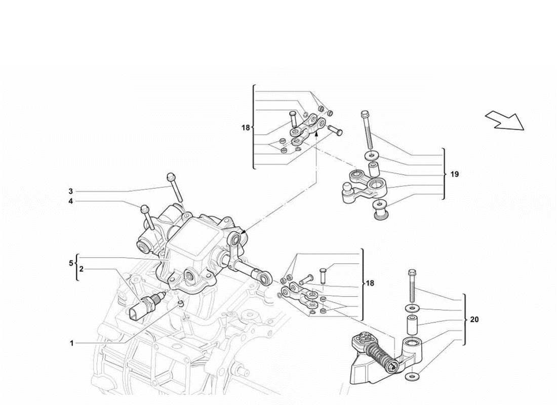 lamborghini gallardo lp570-4s perform mechanical actuator parts diagram