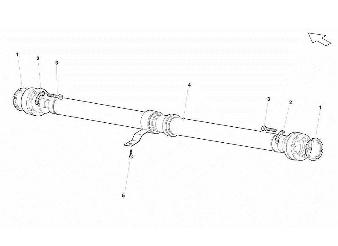 lamborghini gallardo lp560-4s update propeller shaft parts diagram