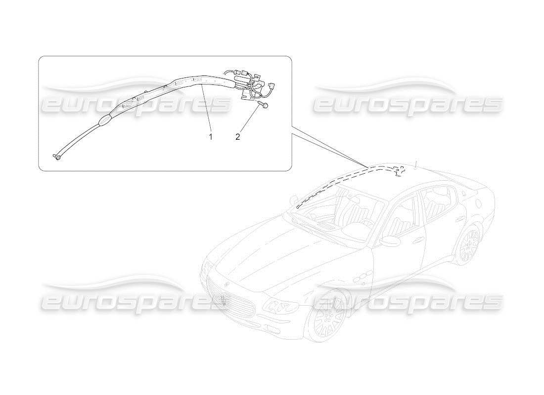 maserati qtp. (2010) 4.2 auto window bag system parts diagram