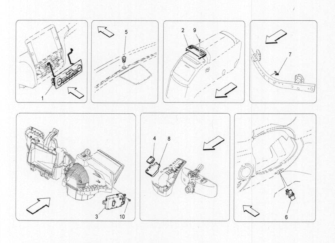 maserati qtp. v6 3.0 bt 410bhp 2015 a c unit: electronic control parts diagram