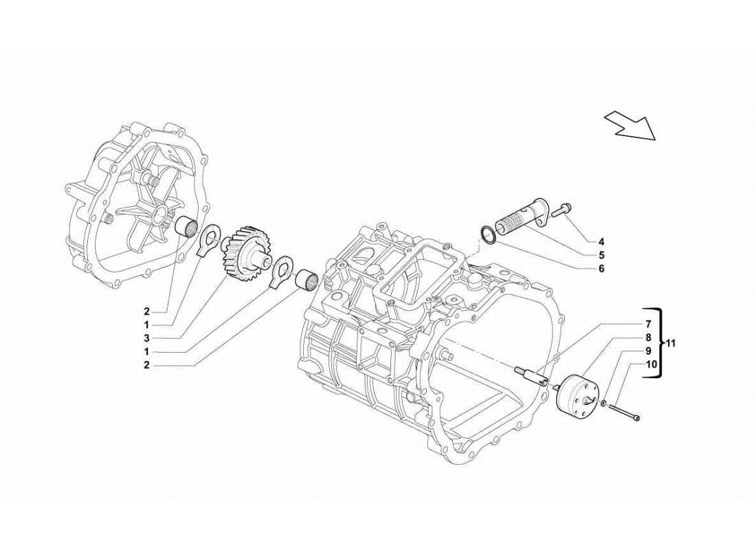 lamborghini gallardo sts ii sc gearbox oil pump parts diagram
