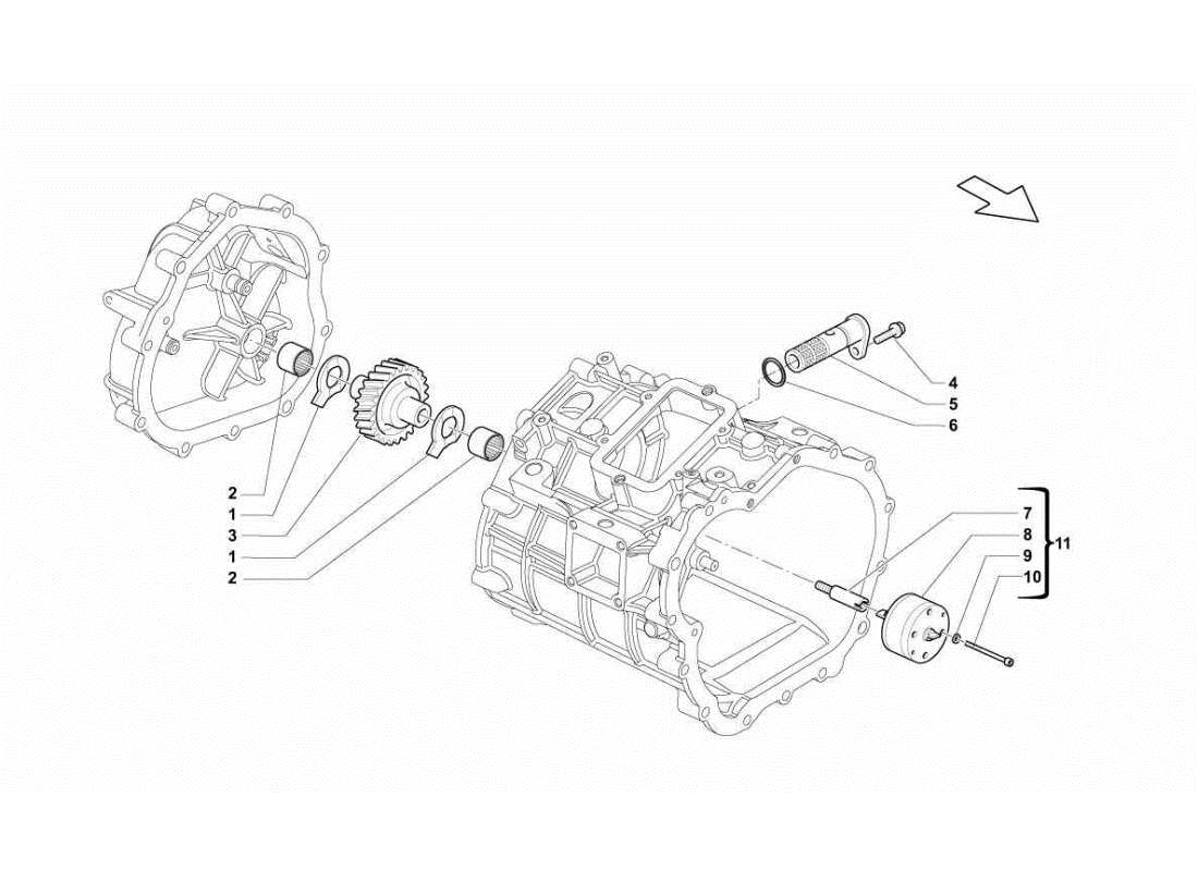 lamborghini gallardo sts ii sc gearbox oil pump parts diagram
