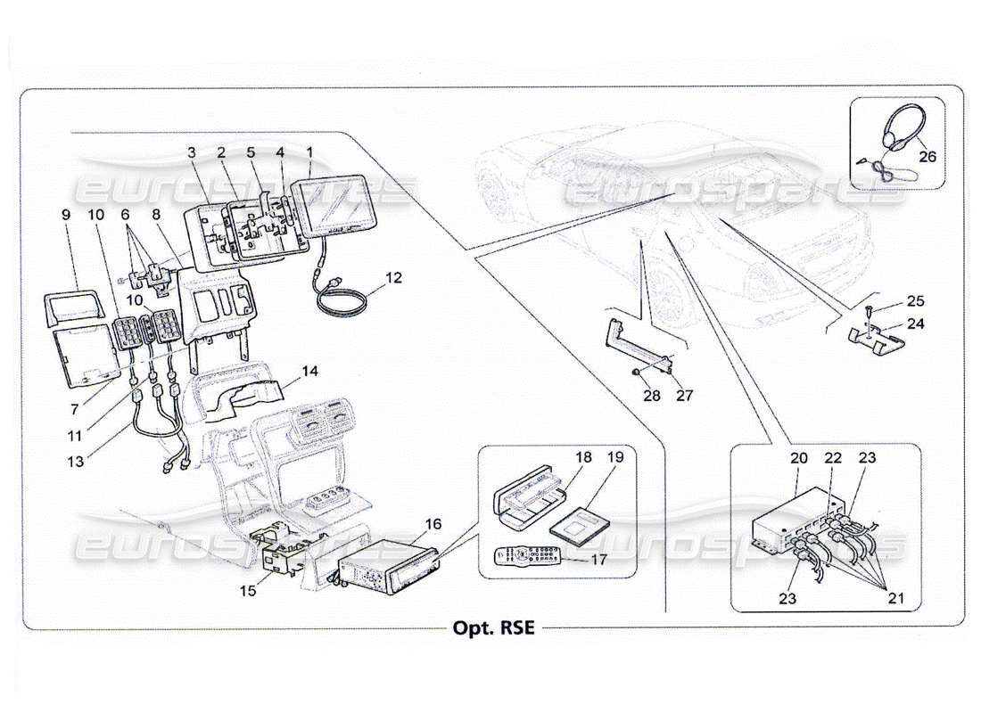 maserati qtp. (2010) 4.2 it system parts diagram