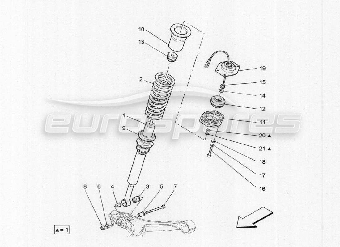 maserati granturismo special edition front shock absorber devices parts diagram