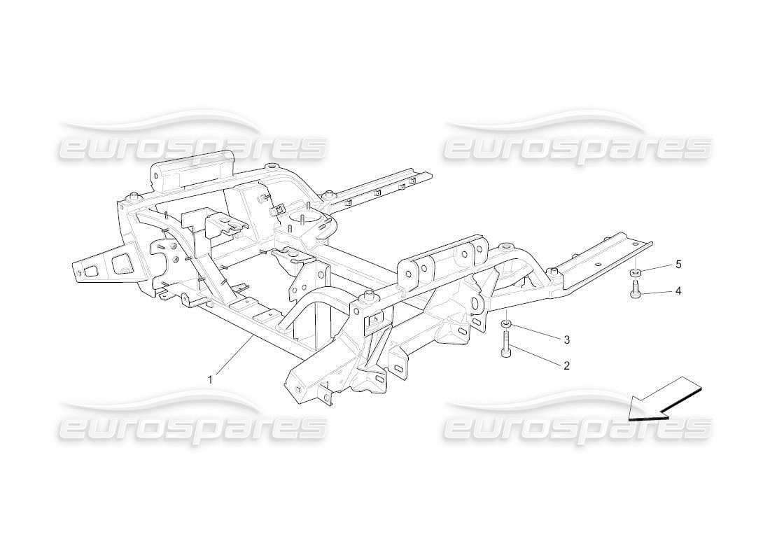 maserati qtp. (2011) 4.7 auto front underchassis part diagram