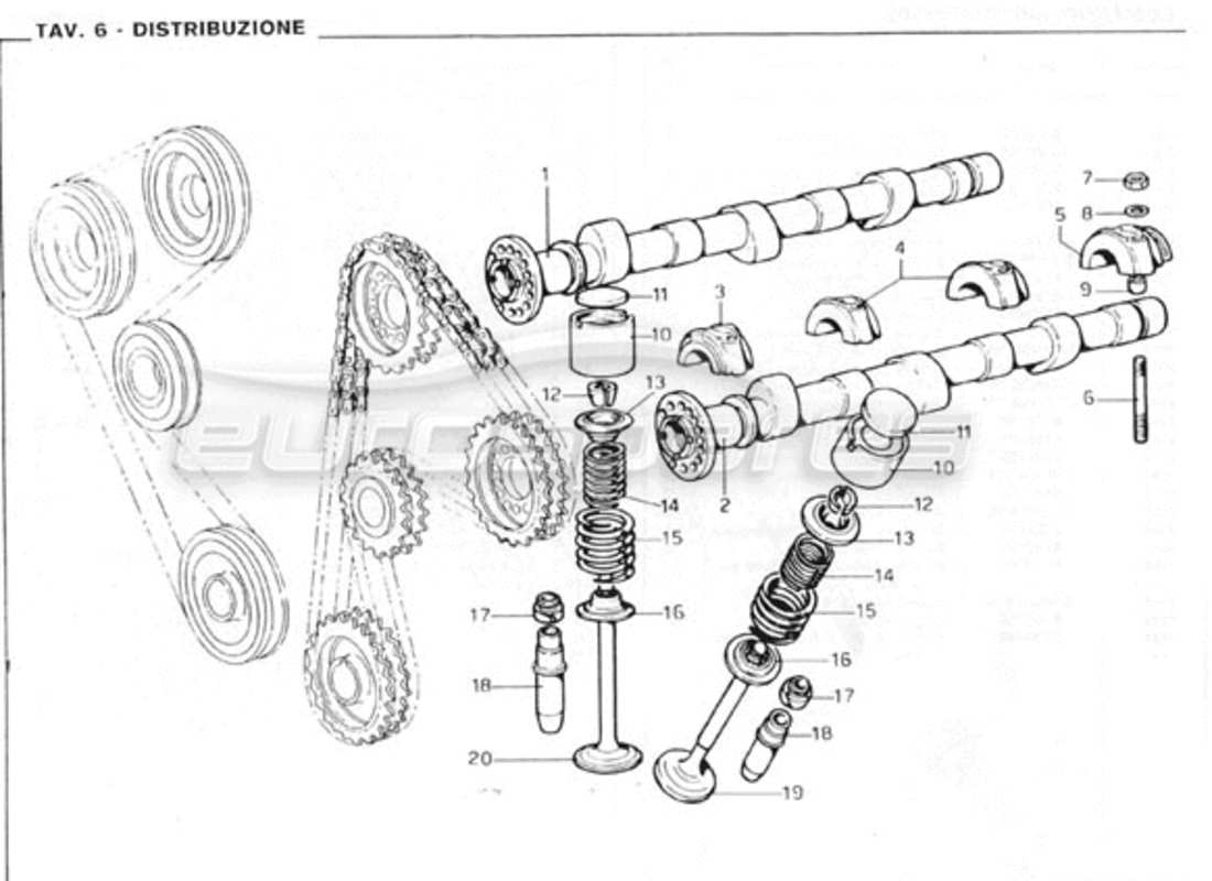 ferrari 246 gt series 1 timing part diagram