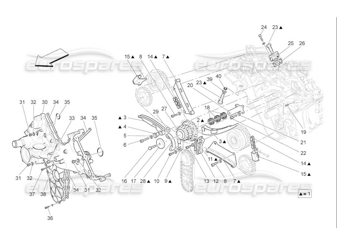 maserati qtp. (2008) 4.2 auto timing parts diagram