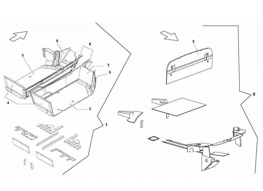 lamborghini gallardo lp560-4s update insulations and soundproofing parts diagram