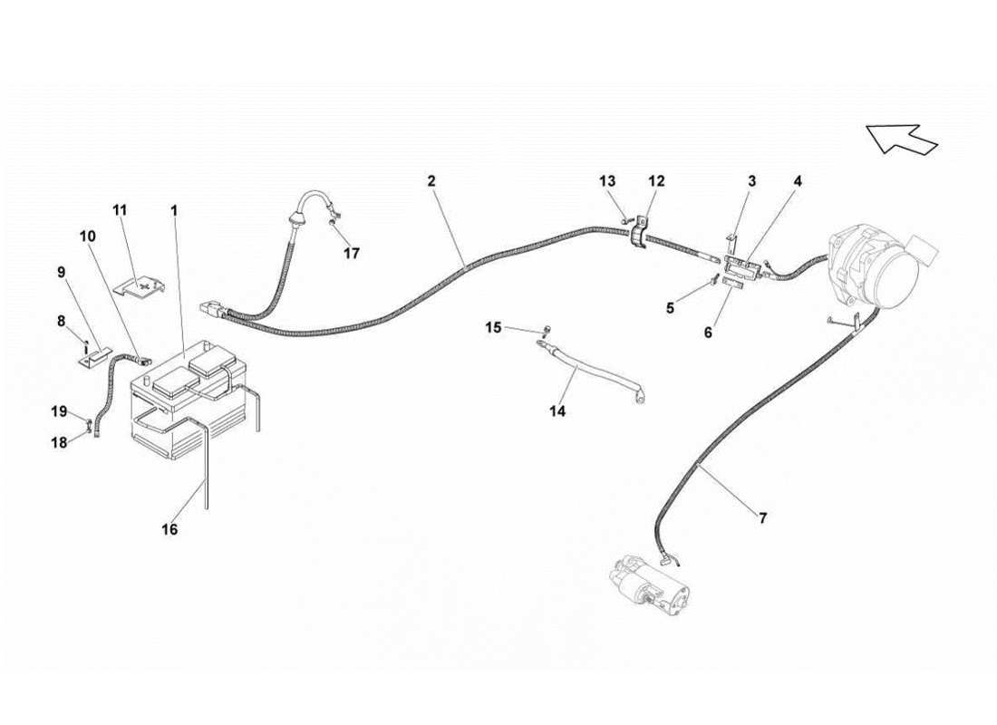 lamborghini gallardo lp560-4s update electrical system parts diagram