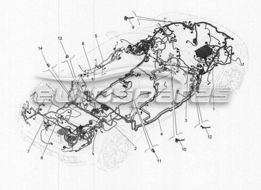 maserati grancabrio mc centenario main wiring parts diagram