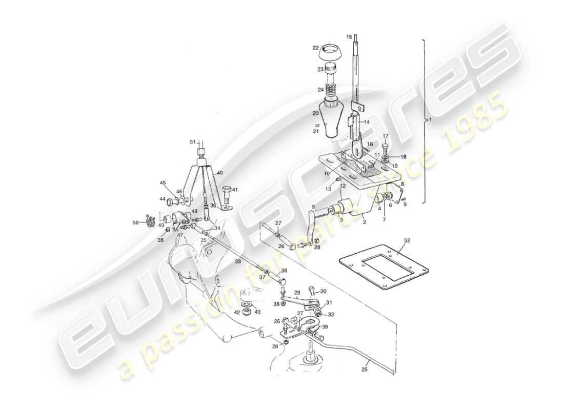 a part diagram from the aston martin v8 virage (2000) parts catalogue
