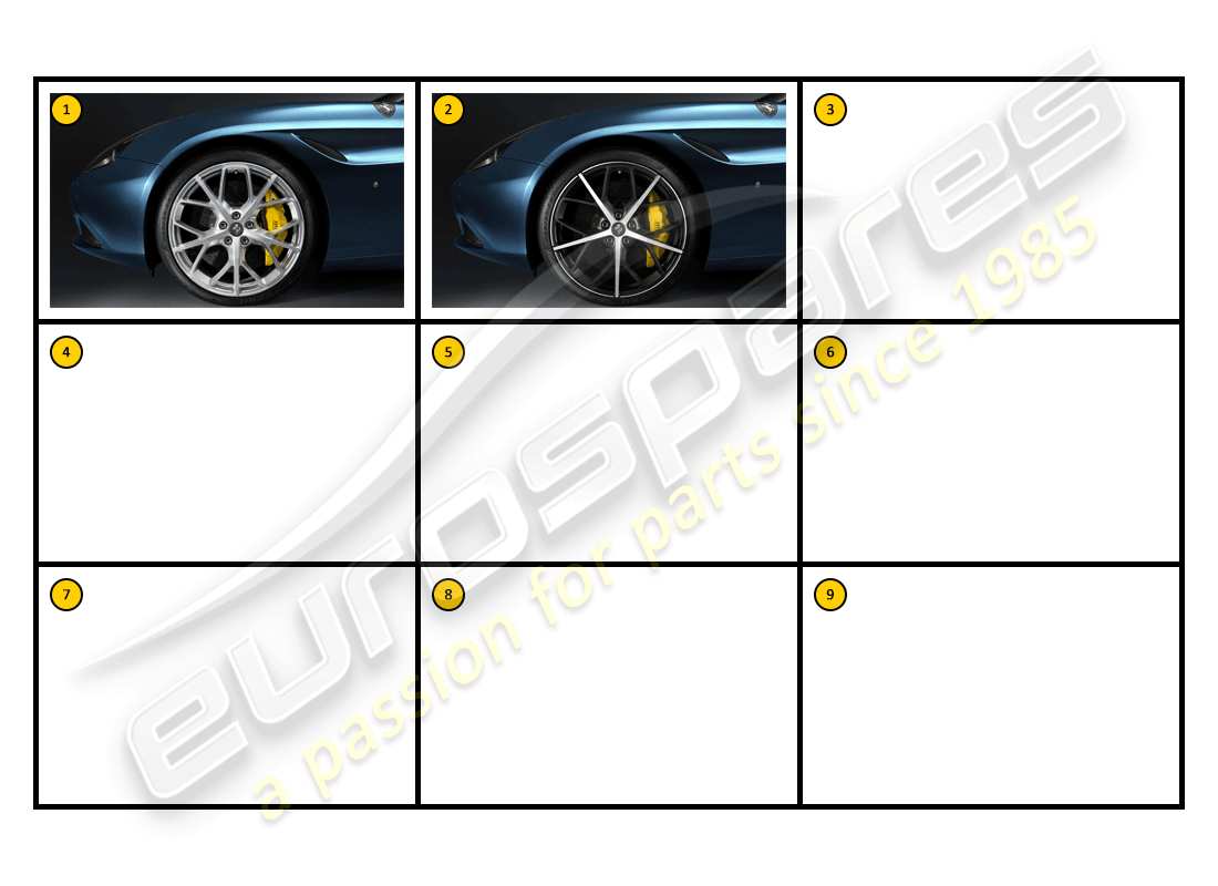 a part diagram from the Ferrari California (Accessories) parts catalogue