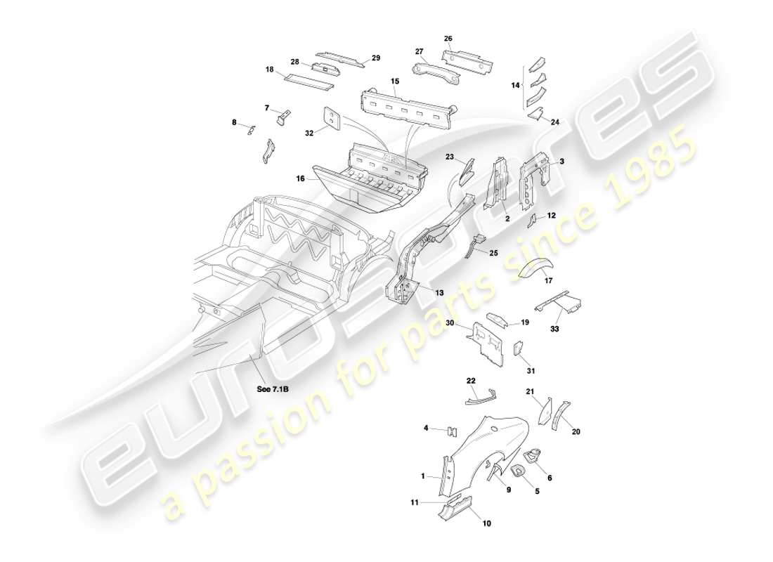 part diagram containing part number 61-80701