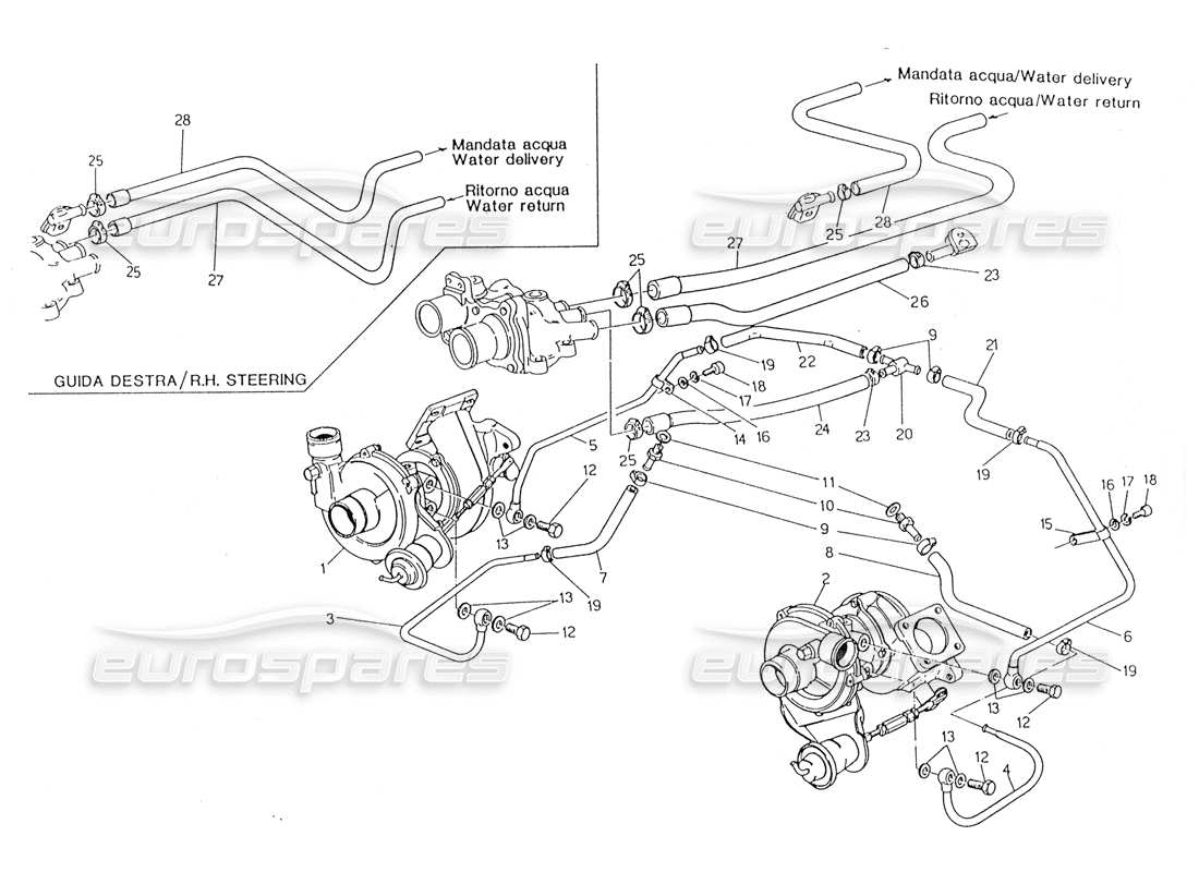 a part diagram from the maserati 228 parts catalogue