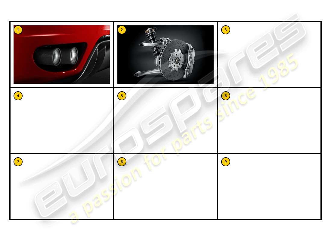 ferrari f430 coupe (accessories) racing - performance parts diagram