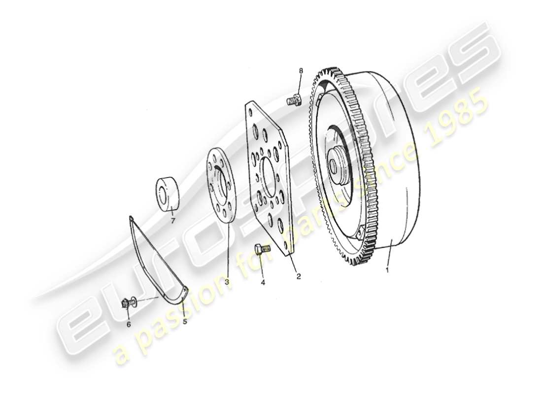 aston martin v8 virage (2000) torque converter, to approx vin 60042 part diagram