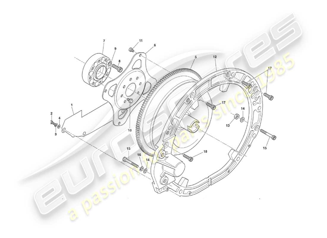 aston martin v8 virage (2000) automatic part diagram