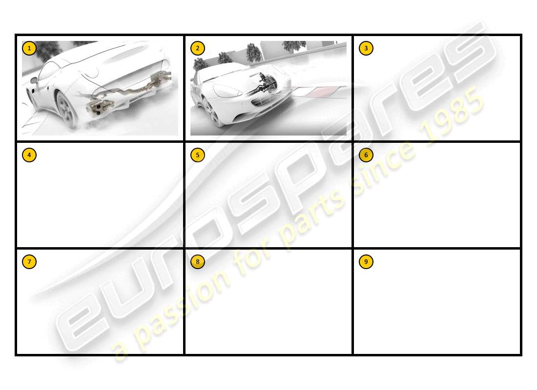 a part diagram from the ferrari california (accessories) parts catalogue