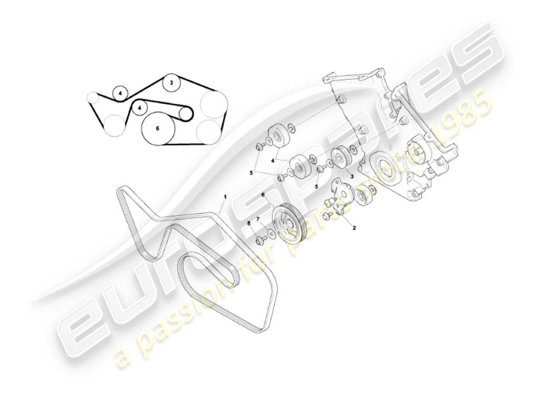 a part diagram from the aston martin vanquish (2003) parts catalogue