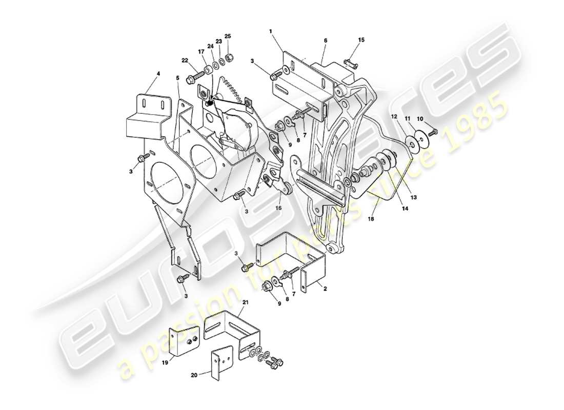 aston martin v8 volante (1997) dropping rear quarterlight part diagram