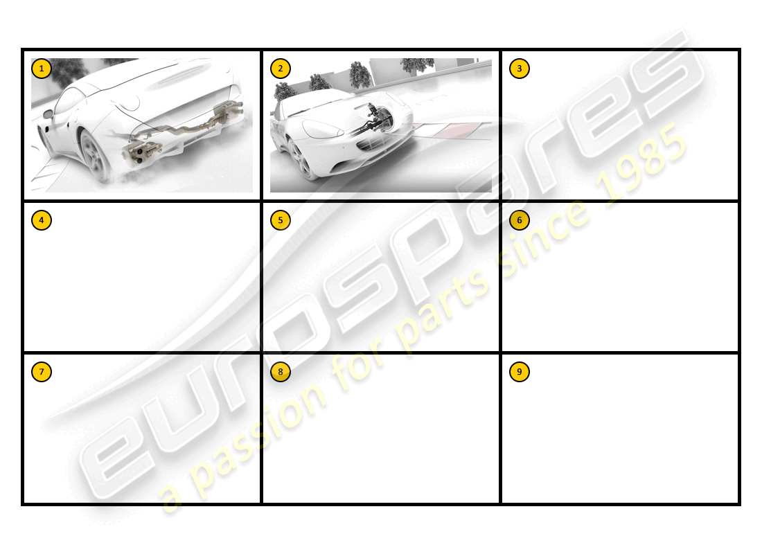 ferrari california (accessories) racing - performance part diagram