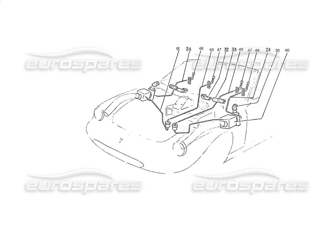 ferrari 275 (pininfarina coachwork) ventilation heater group parts diagram