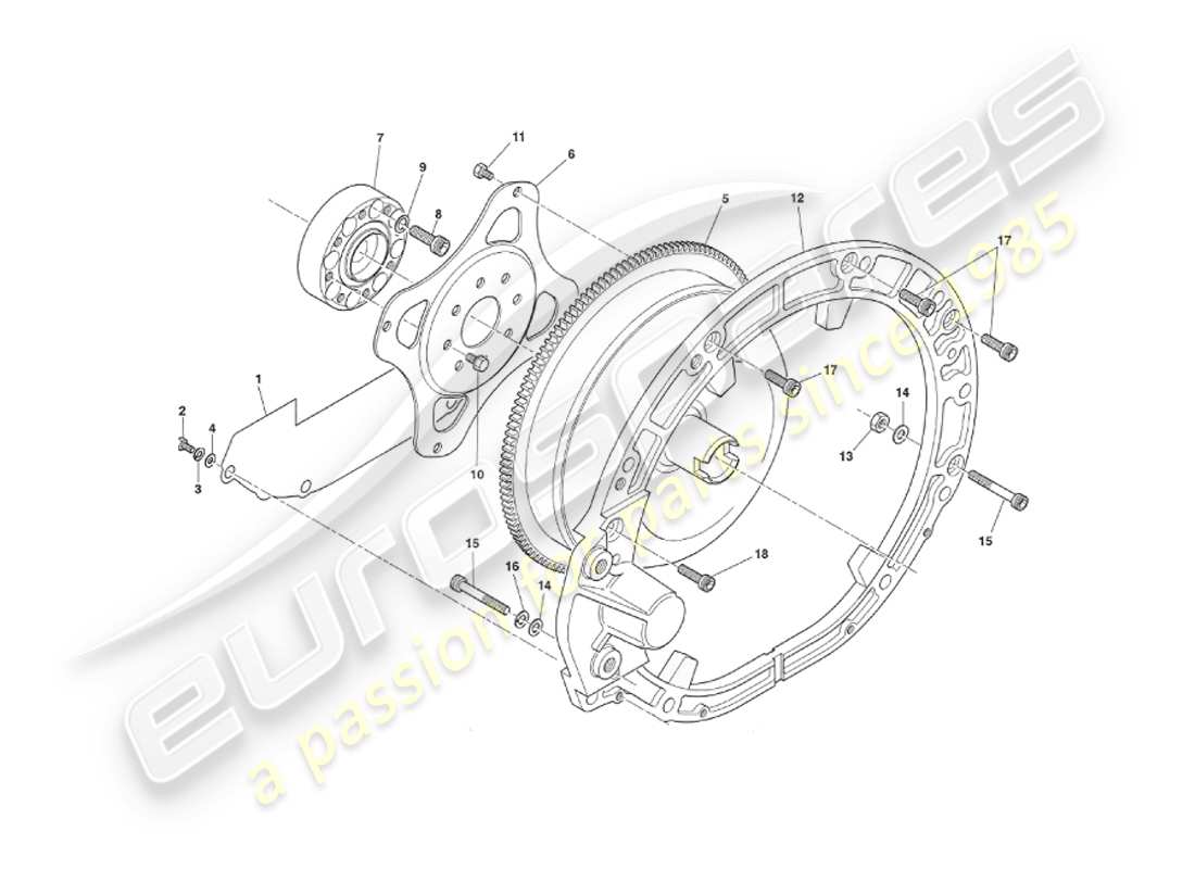 aston martin v8 virage (1999) automatic part diagram
