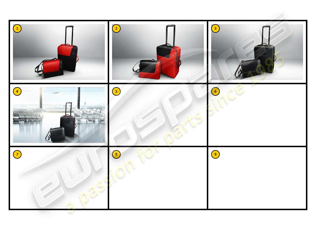 ferrari california (accessories) equipment - luggage general part diagram