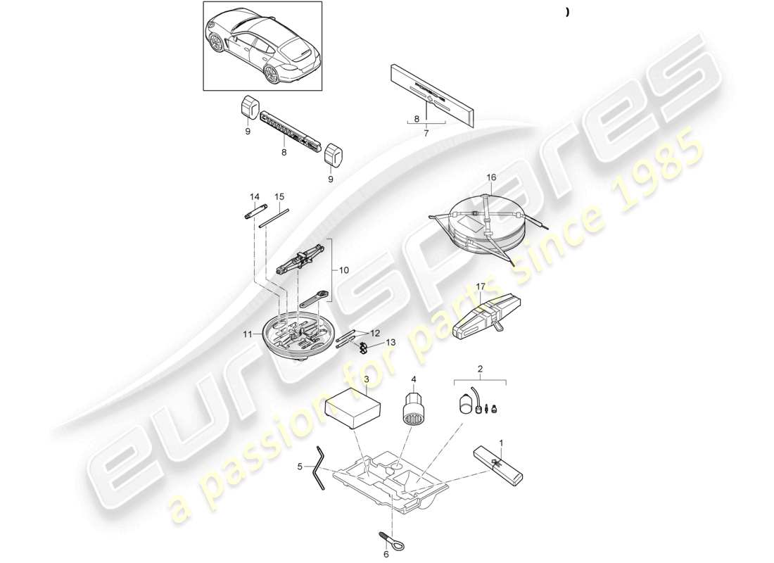 VIEW PARTS DIAGRAMS FROM THE PORSCHE PANAMERA PARTS CATALOGUE a part diagram from the porsche panamera parts catalogue