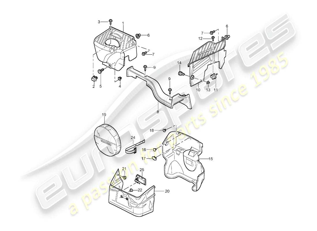 a part diagram from the porsche boxster parts catalogue