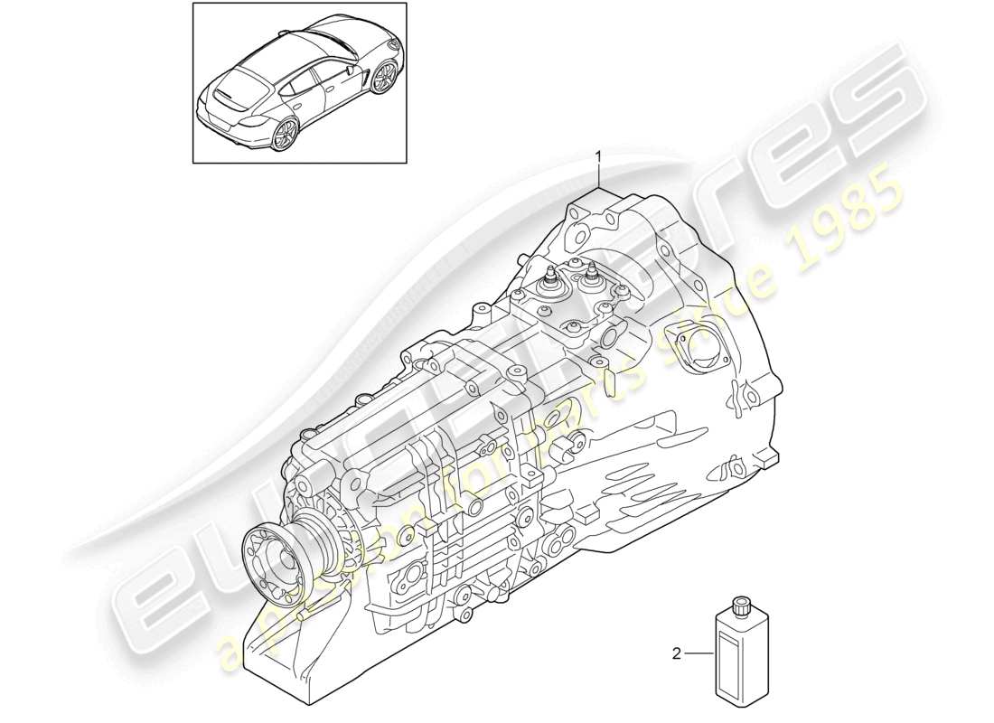 VIEW PARTS DIAGRAMS FROM THE PORSCHE PANAMERA PARTS CATALOGUE a part diagram from the porsche panamera parts catalogue