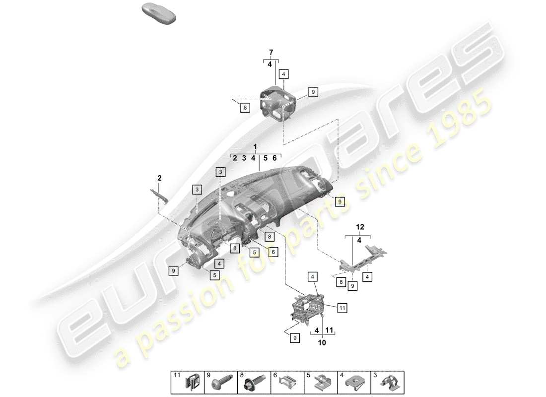part diagram containing part number 99907349801