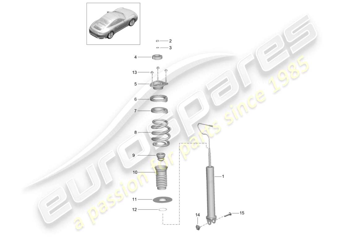 VIEW PARTS DIAGRAMS FROM THE PORSCHE 991 PARTS CATALOGUE a part diagram from the porsche 991 parts catalogue