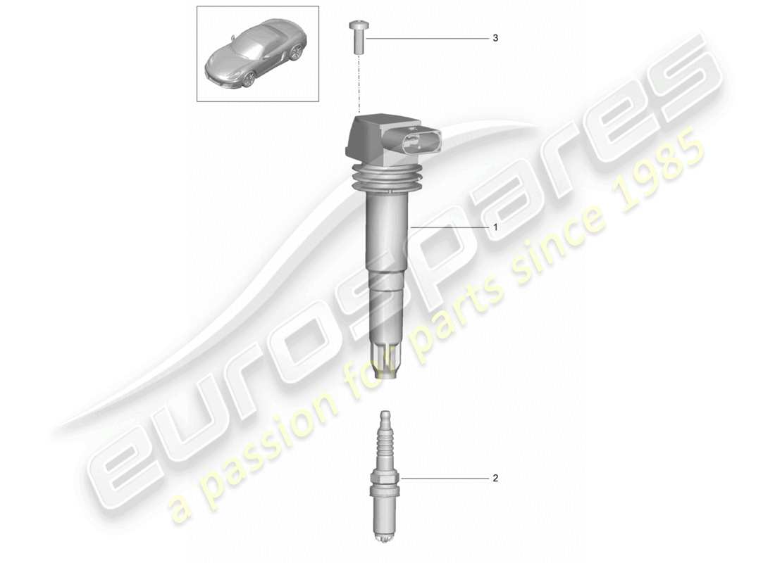 a part diagram from the porsche boxster parts catalogue