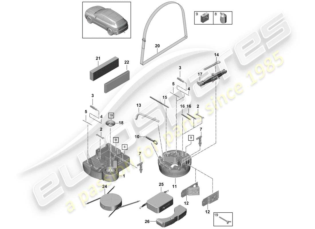 part diagram containing part number 99957107430