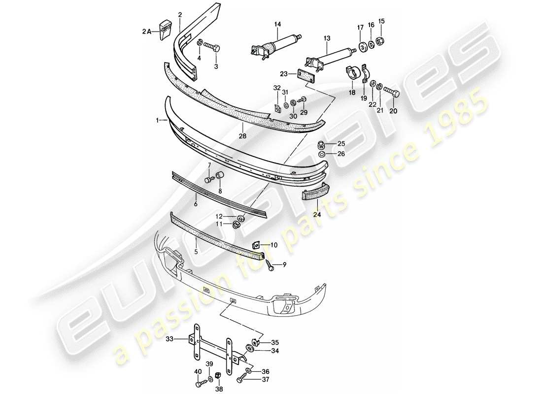a part diagram from the porsche 911 parts catalogue
