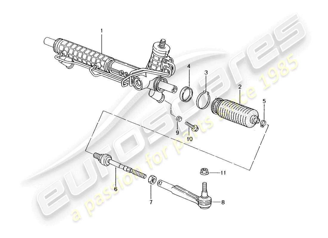 a part diagram from the porsche boxster parts catalogue