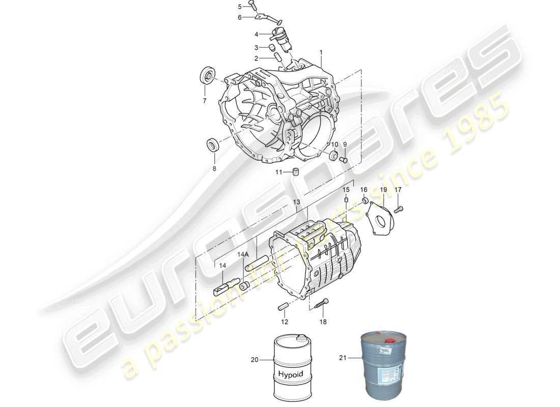 VIEW PARTS DIAGRAMS FROM THE PORSCHE BOXSTER PARTS CATALOGUE a part diagram from the porsche boxster parts catalogue