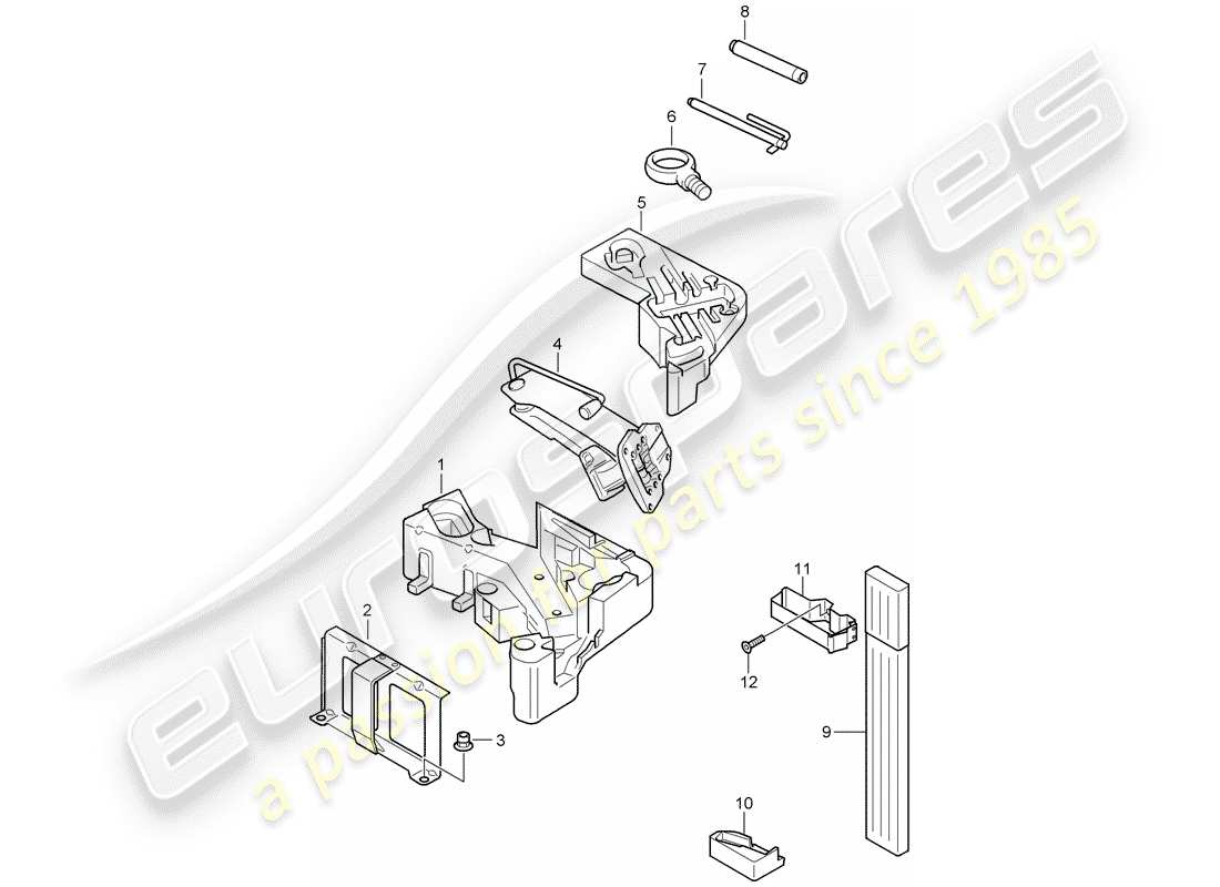 a part diagram from the porsche cayenne parts catalogue