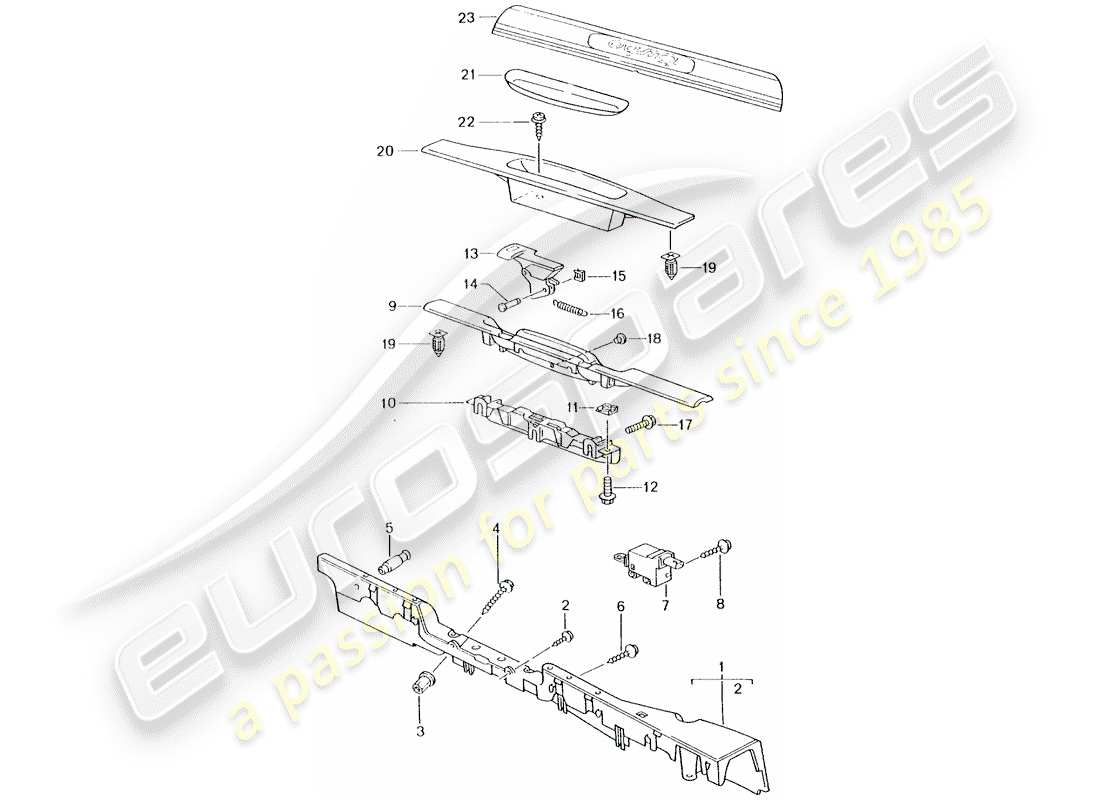 VIEW PARTS DIAGRAMS FROM THE PORSCHE 996 PARTS CATALOGUE a part diagram from the porsche 996 parts catalogue