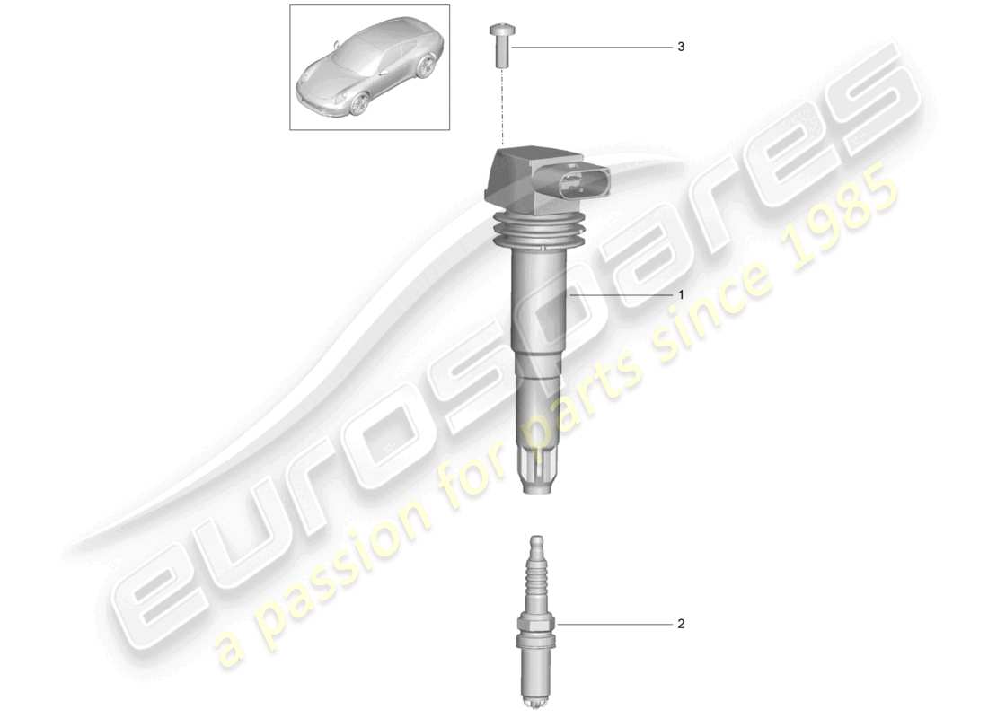 a part diagram from the porsche 991 parts catalogue